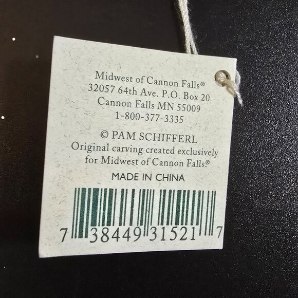 Winter White Santa Riding Woodland Owl Ornament Pam Schifferl Folk Art Midwest - Picture 8 of 12